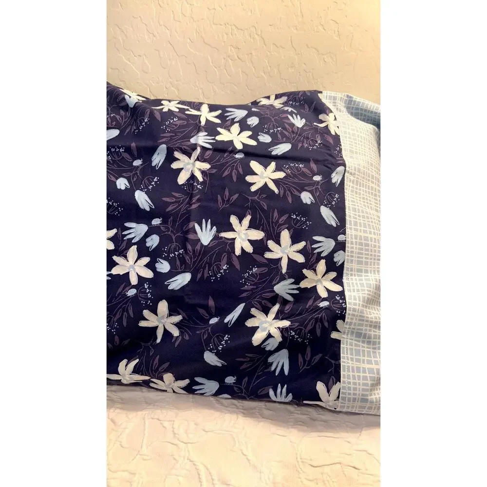 Fantasy in Blue Handmade Pillowcase Set from 100% Designer Quilting Cotton
